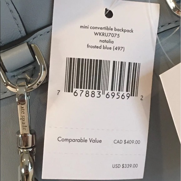 KATE SPADE NATALIA MINI CONVERTIBLE BACKPACK BAG • FIRM PRICE HOLIDAY SHOP • - Picture 6 of 12